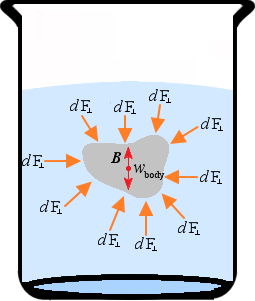 The forces due to the pressure are the same, so the body must be acted ...